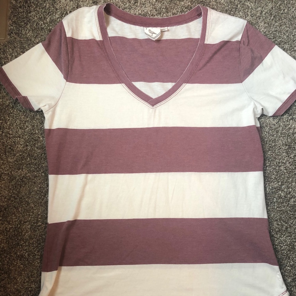 White Crow V Neck Tee